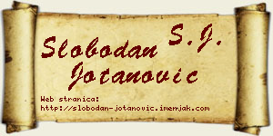 Slobodan Jotanović vizit kartica